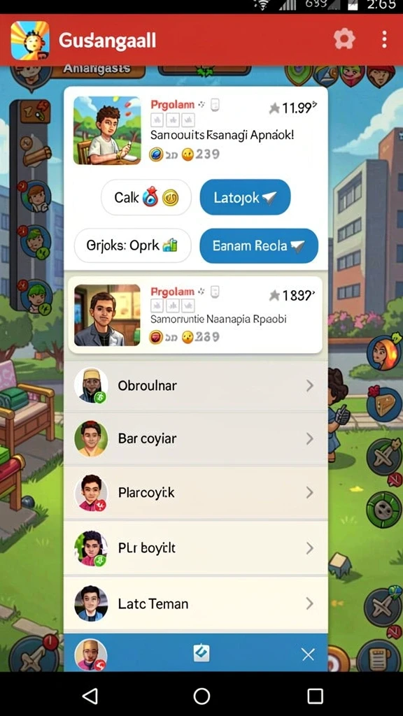 7game - Tangkapan layar menampilkan karakter utama dalam aksi.