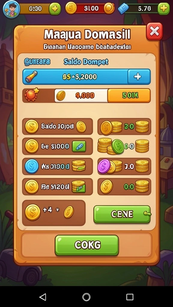 megafafa - Screenshot menampilkan karakter utama dalam mode petualangan.